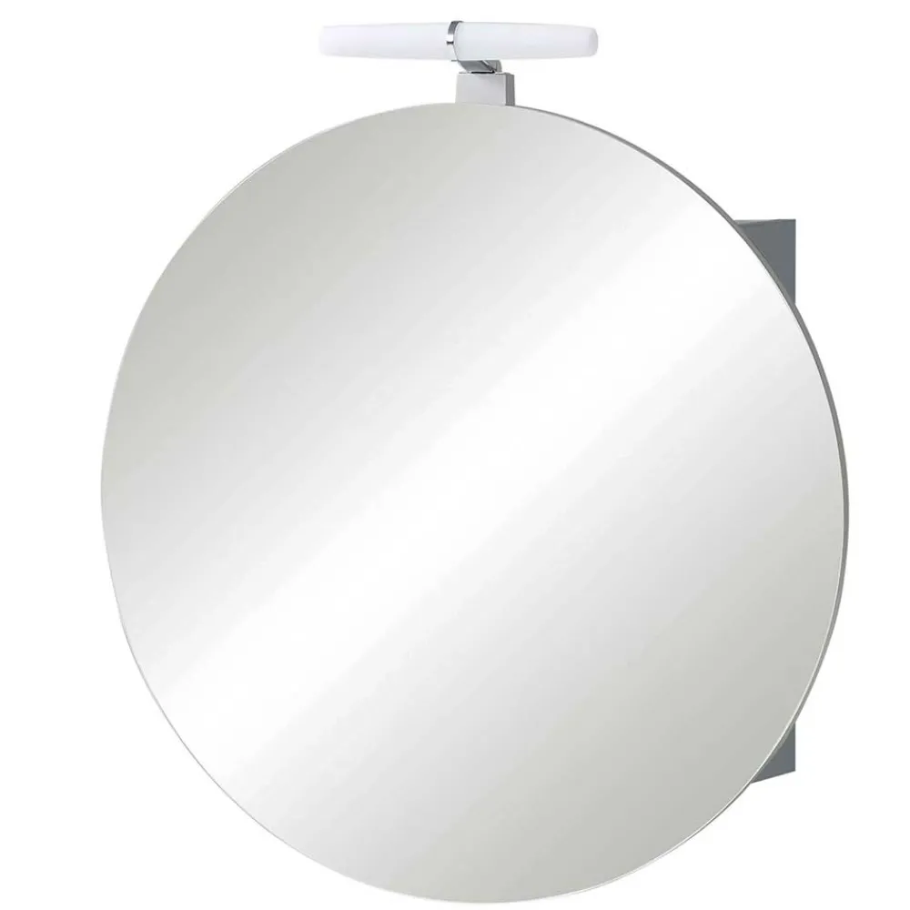 Wohnen Badezimmer Spiegelschrank in Rund mit LED - Matrera