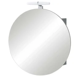 Wohnen Badezimmer Spiegelschrank in Rund mit LED - Matrera