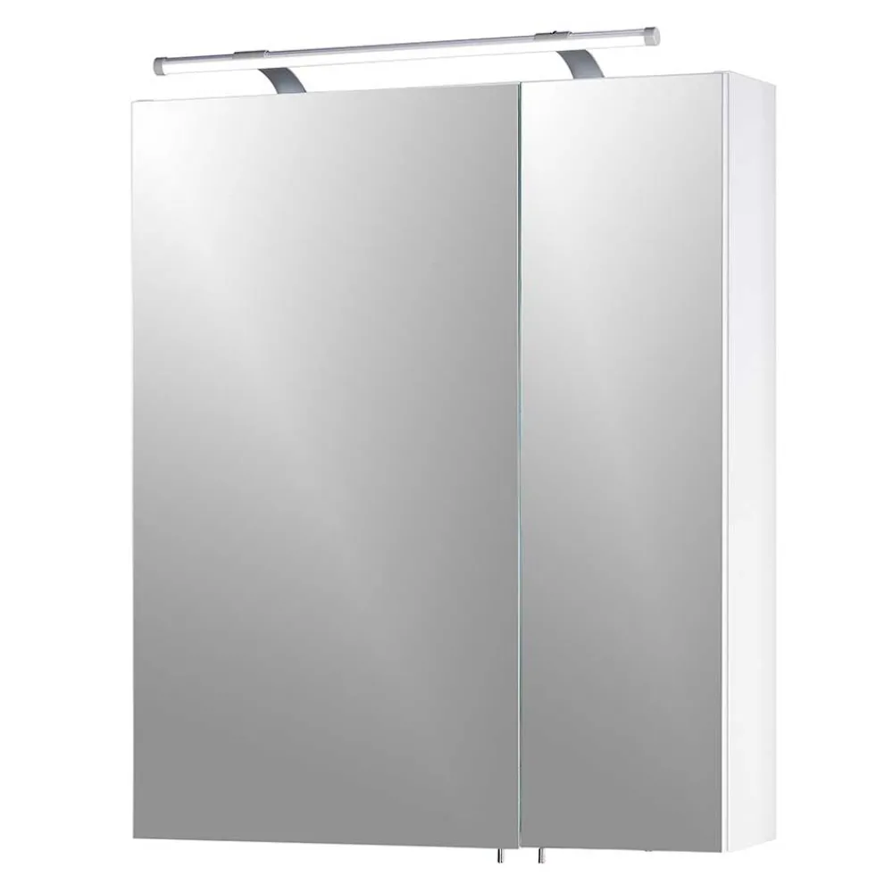 Wohnen Bad-Spiegelschränke*Badezimmer Spiegelschrank mit zwei Türen & LED - Bagaci