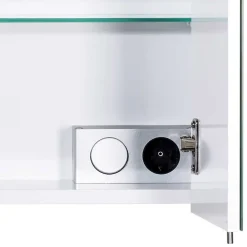 Wohnen Bad-Spiegelschränke*Badezimmer Spiegelschrank mit zwei Türen & LED - Bagaci