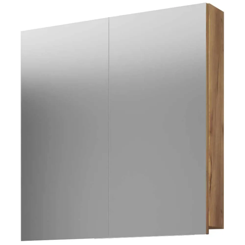 Wohnen Badezimmer Spiegelschrank in Wildeiche Honig NB - Karin