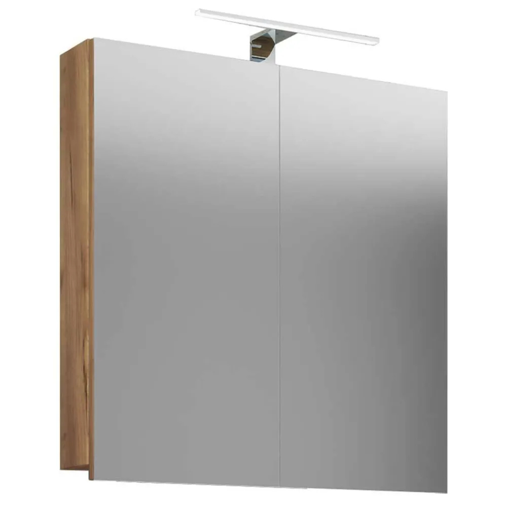 Wohnen Badezimmer Spiegelschrank in Wildeiche Honig NB - Karin