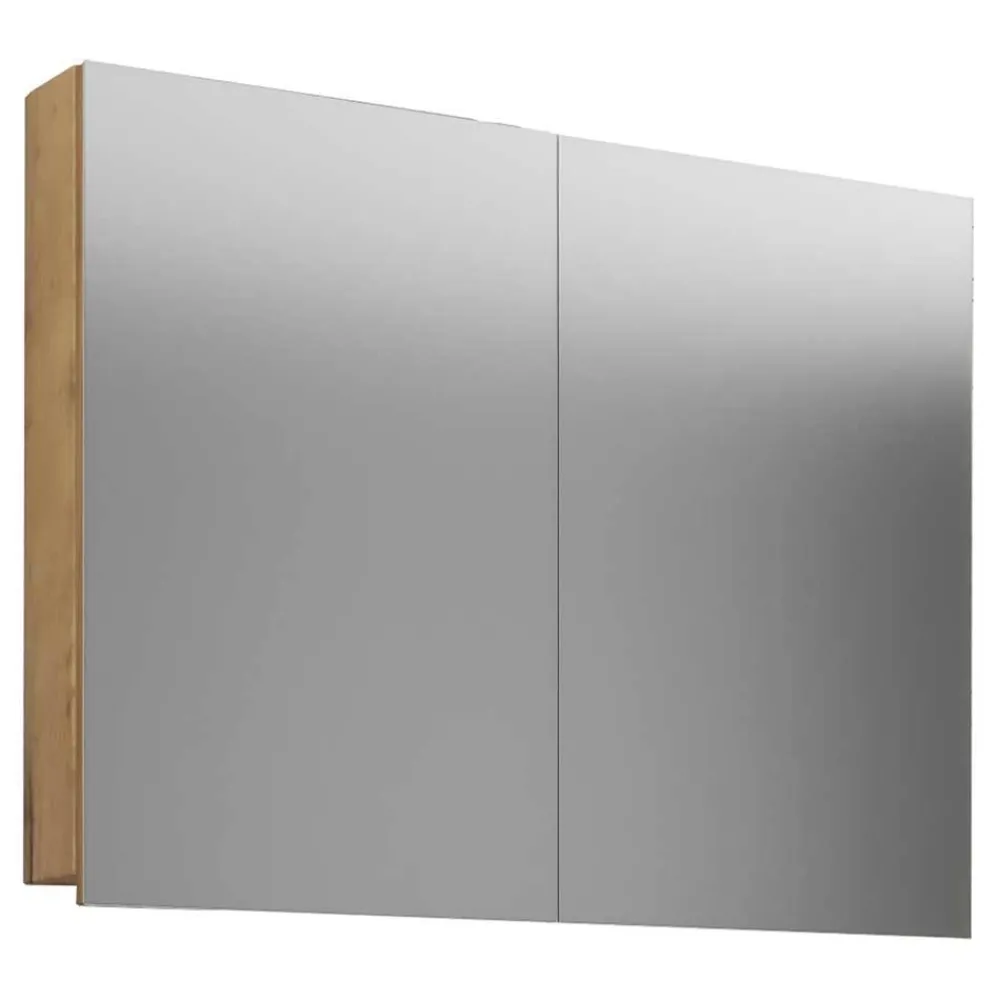 Wohnen Badezimmer Spiegelschrank in Wildeiche Honig NB - Karin