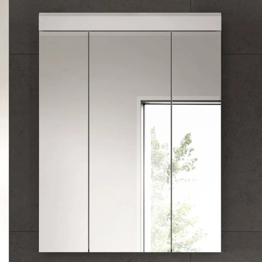 Wohnen Badezimmer Spiegelschrank in Weiß - Henriette