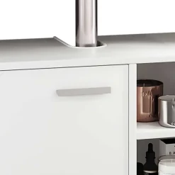 Wohnen Waschtisch|Waschbeckenunterschränke*Badezimmer Unterbeckenschrank in Weiß - Gransov