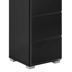 Wohnen Badschränke*Badezimmer Unterschrank in Schwarz hochglänzend - Culina