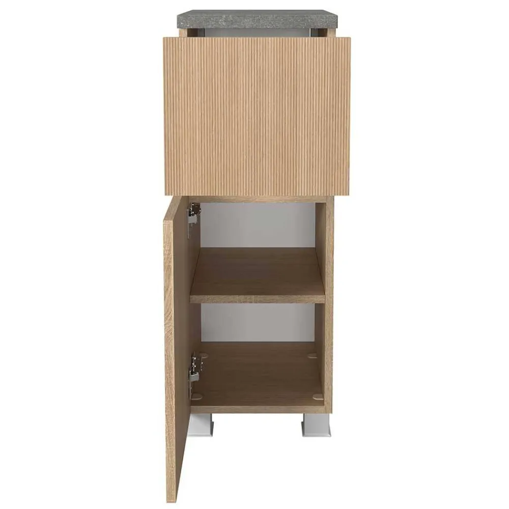 Wohnen Badschränke*Badezimmer Unterschrank in Eiche Hell - Leitha