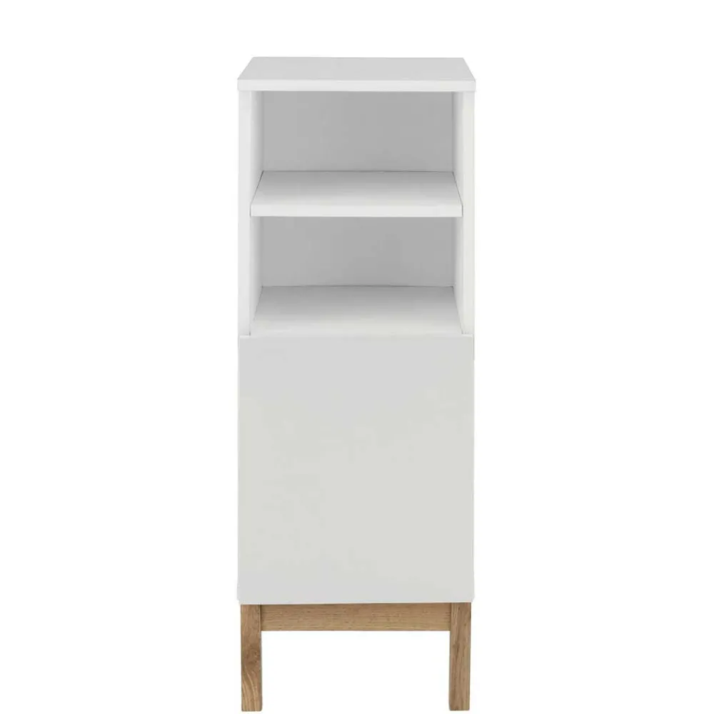 Wohnen Skandinavische Möbel|Badschränke*Badezimmer Unterschrank in Weiß mit Wildeiche - Speccia