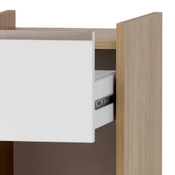 Wohnen Badezimmer Unterschrank in Weiß und Eiche Hell - Ronya