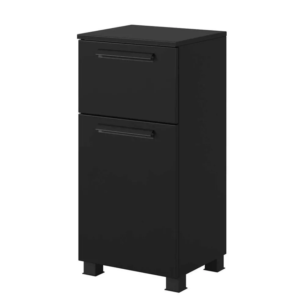 Wohnen Badschränke*Badezimmer Unterschrank in Schwarz - Ostoro