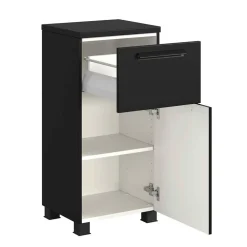 Wohnen Badschränke*Badezimmer Unterschrank in Schwarz - Ostoro