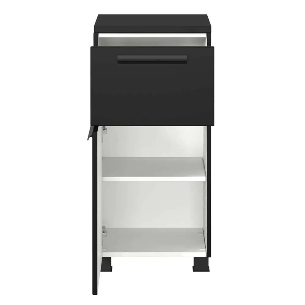 Wohnen Badschränke*Badezimmer Unterschrank in Schwarz - Ostoro