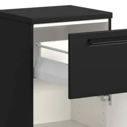 Wohnen Badschränke*Badezimmer Unterschrank in Schwarz - Ostoro