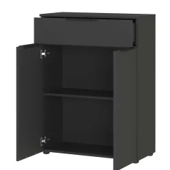 Wohnen Badezimmer Vertiko in Dunkelgrau - Go