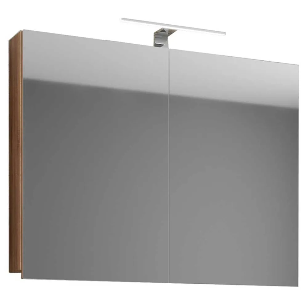 Wohnen Badezimmer Waschplatz Set mit LED - Caleena (zweiteilig)