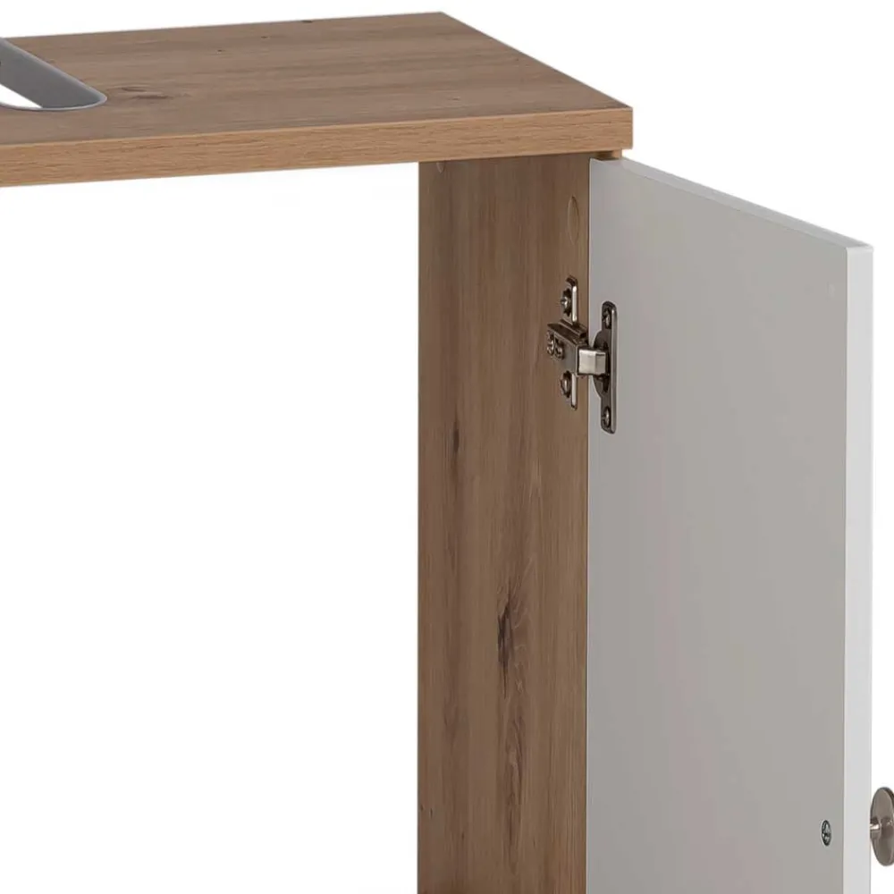 Wohnen Weiße Möbel|Glasmöbel*Badezimmer Waschplatz Set Landhaus - Traciana (zweiteilig)