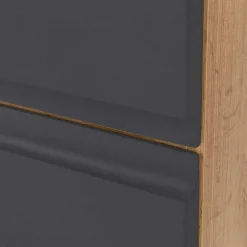 Wohnen Graue Möbel|Glasmöbel*Badezimmer Waschplatz und Hochschrank - Jambi II (dreiteilig)