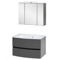 Wohnen Badezimmer Komplett*Badezimmer Waschtisch Kombination - Natarivos (zweiteilig)