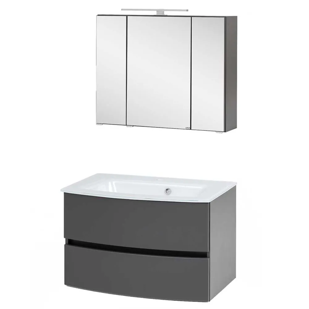 Wohnen Badezimmer Komplett*Badezimmer Waschtisch Kombination - Natarivos (zweiteilig)