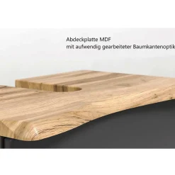 Wohnen Graue Möbel|Glasmöbel*Badezimmerblock Schrank Set - Agiruan (vierteilig)
