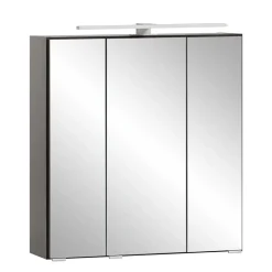 Wohnen Graue Möbel|Glasmöbel*Badezimmerblock Schrank Set - Agiruan (vierteilig)