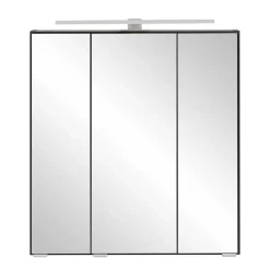 Wohnen Graue Möbel|Glasmöbel*Badezimmerblock Schrank Set - Agiruan (vierteilig)