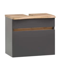 Wohnen Graue Möbel|Glasmöbel*Badezimmerblock Schrank Set - Agiruan (vierteilig)