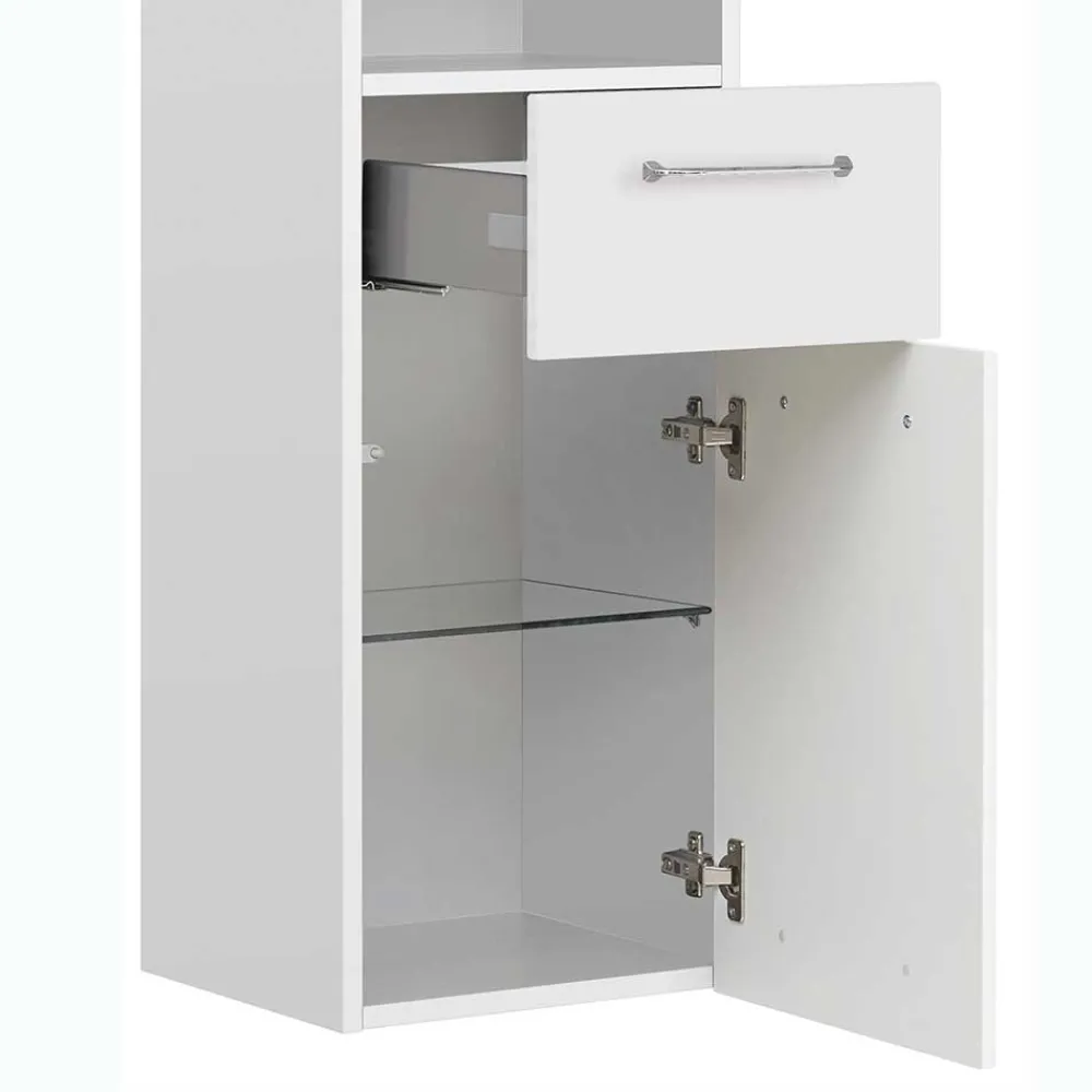 Wohnen Badezimmer-Hochschrank in Weiß - Estateas