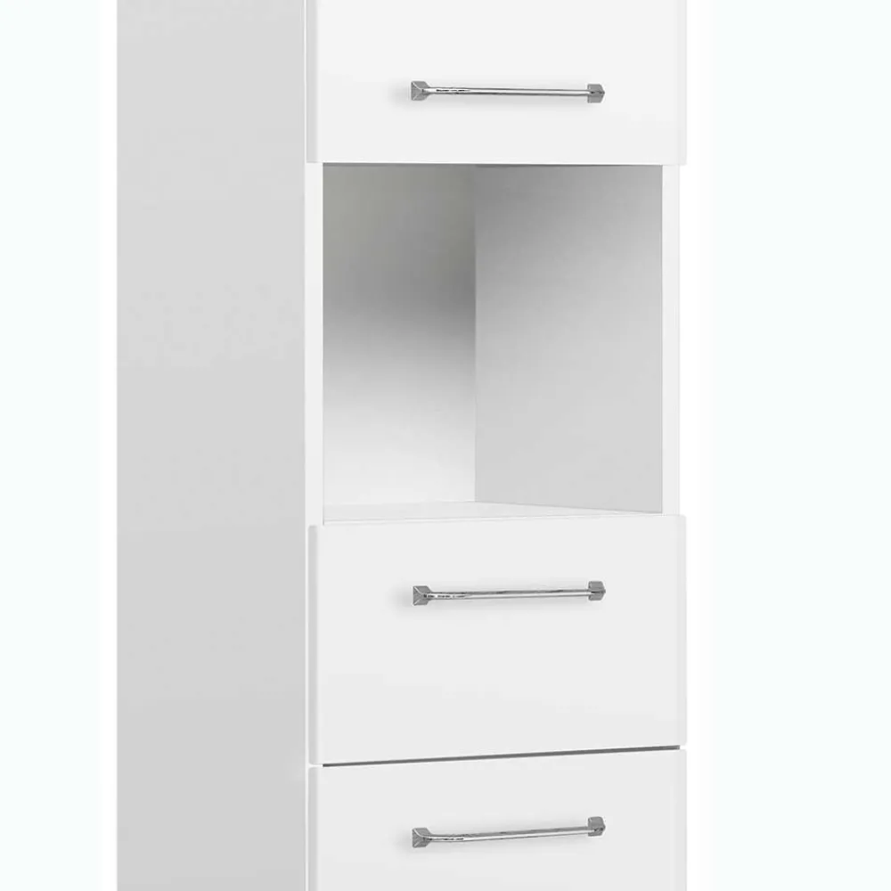 Wohnen Badezimmer-Hochschrank in Weiß - Estateas