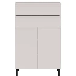 Wohnen Graue Möbel|Flurkommoden*Badezimmer-Kommode in Hellgrau - Dadra