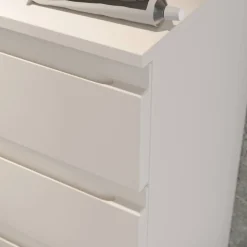 Wohnen Graue Möbel|Flurkommoden*Badezimmer-Kommode in Hellgrau - Dadra