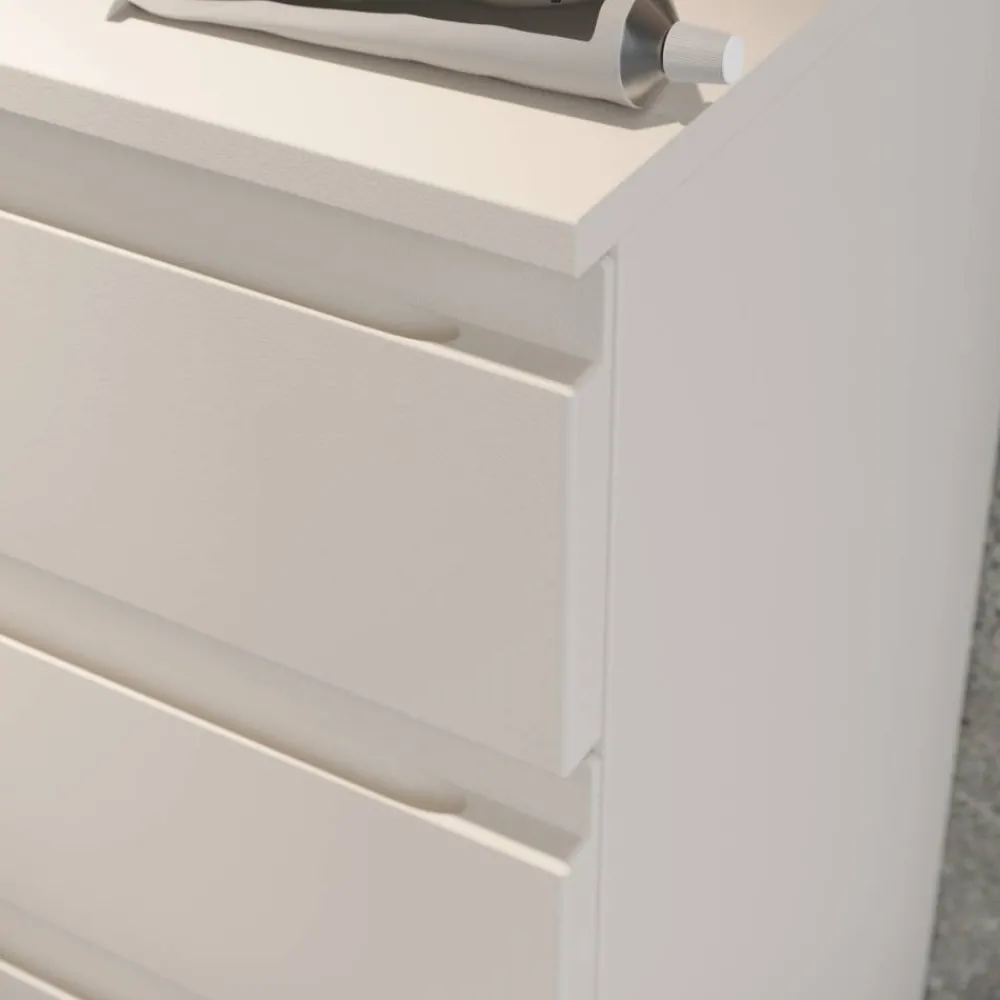 Wohnen Graue Möbel|Flurkommoden*Badezimmer-Kommode in Hellgrau - Dadra