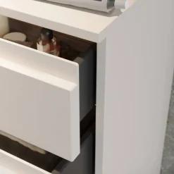 Wohnen Graue Möbel|Flurkommoden*Badezimmer-Kommode in Hellgrau - Dadra