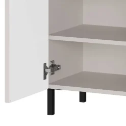 Wohnen Graue Möbel|Flurkommoden*Badezimmer-Kommode in Hellgrau - Dadra