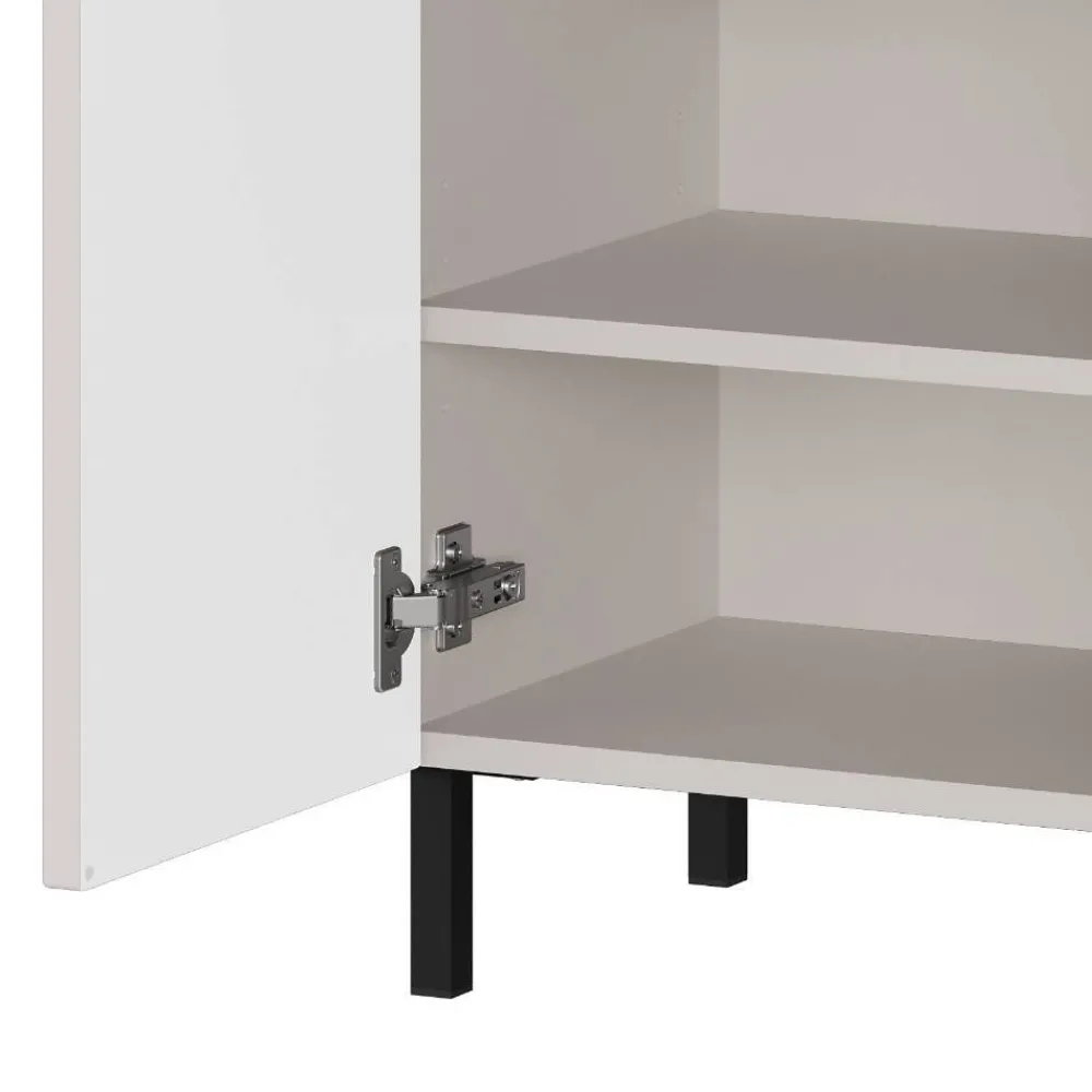 Wohnen Graue Möbel|Flurkommoden*Badezimmer-Kommode in Hellgrau - Dadra