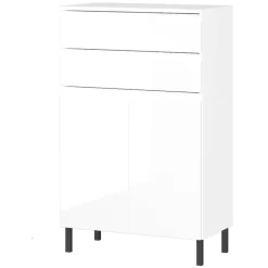 Wohnen Badezimmer-Kommode in Weiß Hochglanz - Loeesa