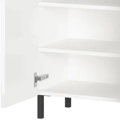 Wohnen Badezimmer-Kommode in Weiß Hochglanz - Loeesa