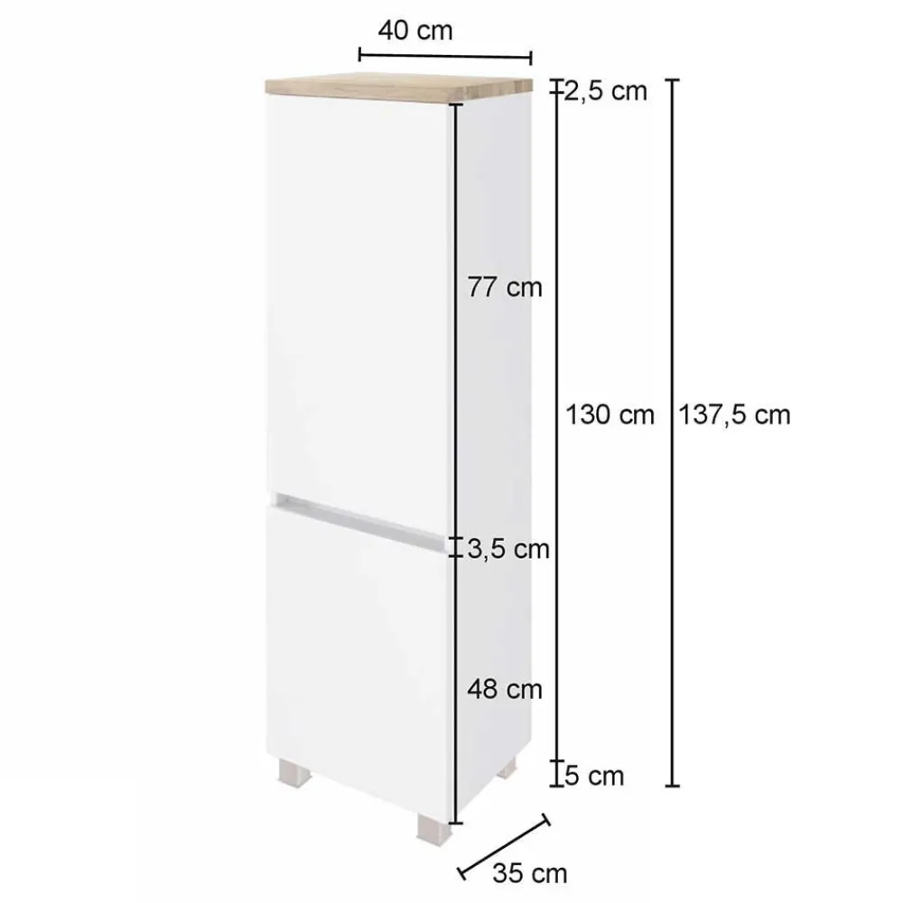 Wohnen Badezimmer Komplett*Badezimmermöbel als Komplett-Set - Noricas (fünfteilig)