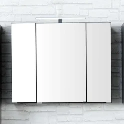 Wohnen Badezimmer Komplett*Badezimmermöbel Blaxin in Anthrazit Hochglanz (zweiteilig)