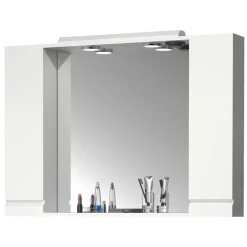 Wohnen Badezimmermöbel Block in Weiß - Departo (vierteilig)