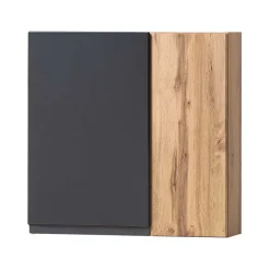 Wohnen Glasmöbel|Badezimmer Komplett*Badezimmermöbel Block Set - Jambi (vierteilig)