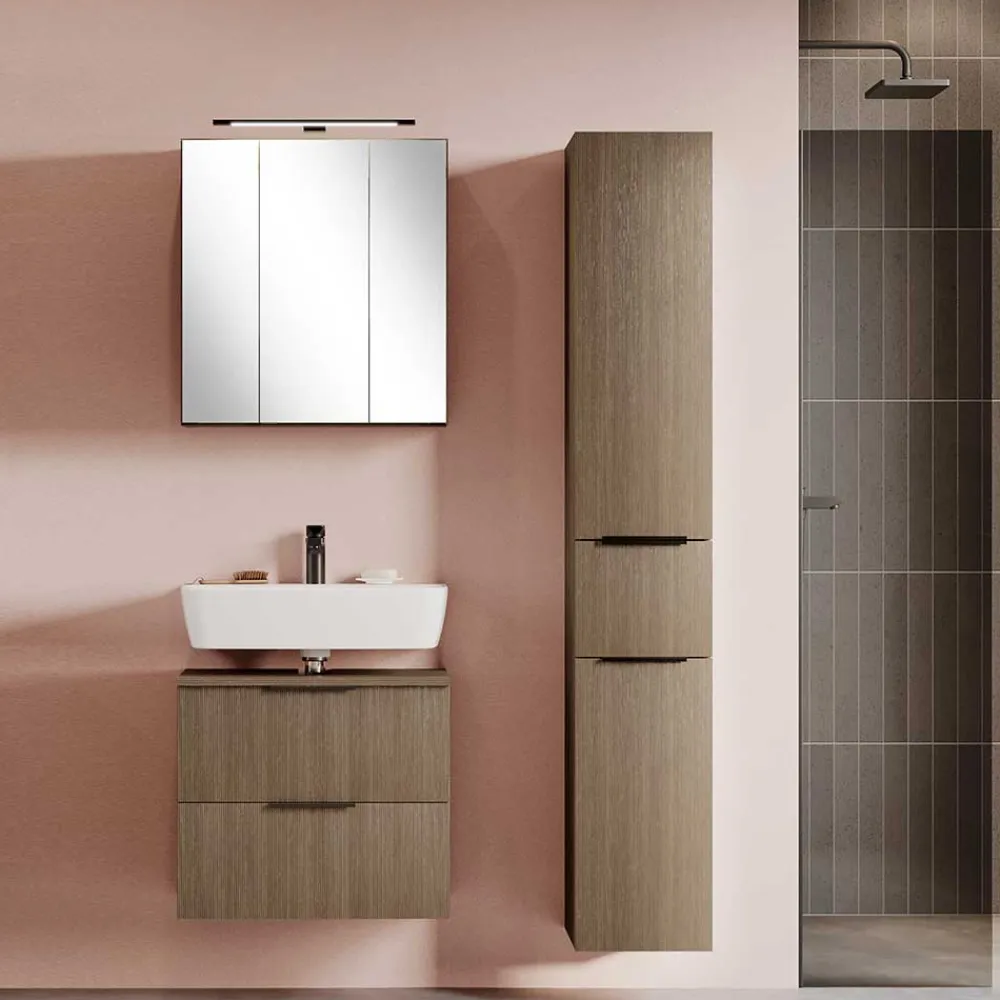 Wohnen Badezimmer Komplett*Badezimmermöbel Einrichtung modern - Ucaida (dreiteilig)