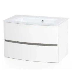 Wohnen Badezimmermöbel für Stand- oder Wandmontage - Mesciria (vierteilig)