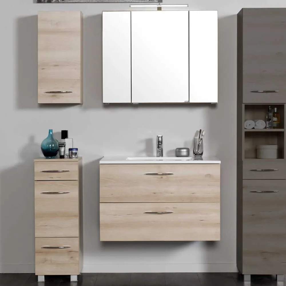 Wohnen Badezimmermöbel in Buche - Mabeca (vierteilig)