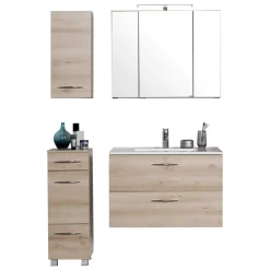 Wohnen Badezimmermöbel in Buche - Mabeca (vierteilig)