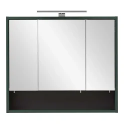 Wohnen Skandinavische Möbel|Badezimmer Komplett*Badezimmermöbel in Dunkelgrün & Gold - Aqua (dreiteilig)