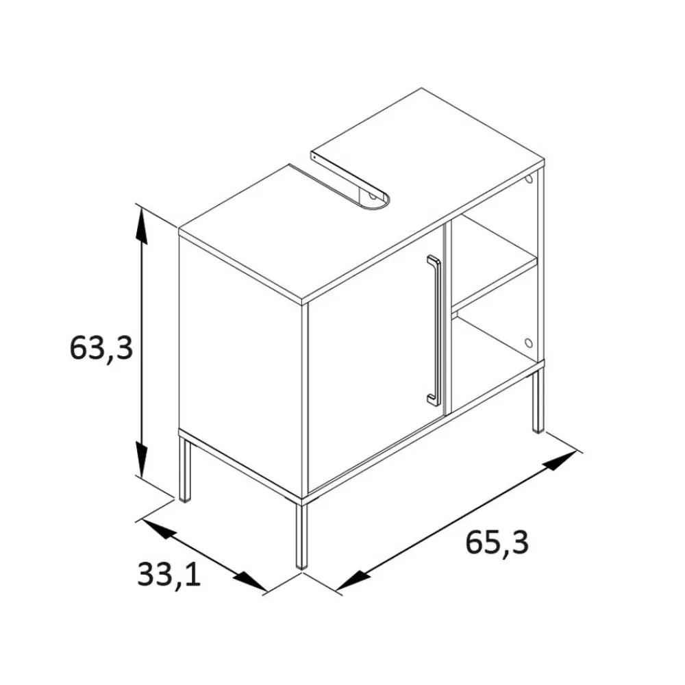 Wohnen Skandinavische Möbel|Badezimmer Komplett*Badezimmermöbel in Dunkelgrün & Gold - Aqua (dreiteilig)