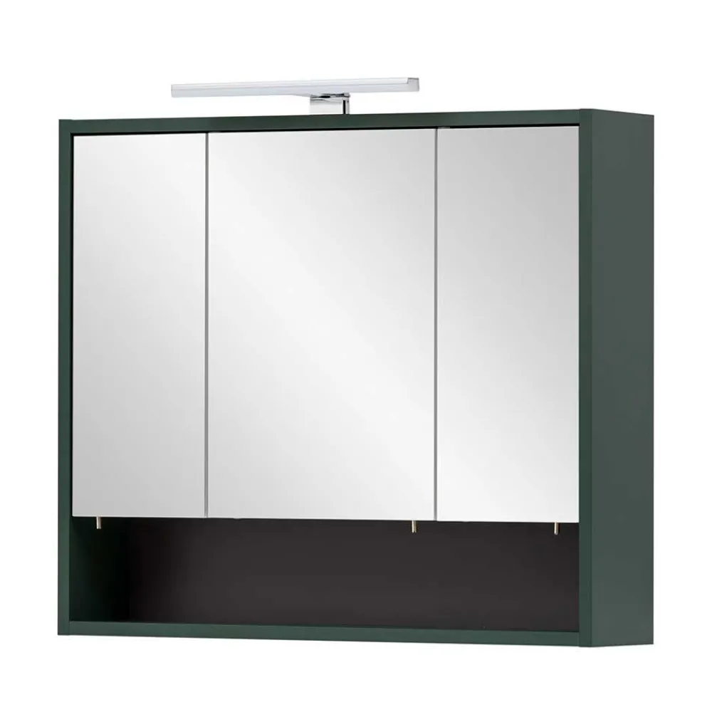 Wohnen Skandinavische Möbel|Badezimmer Komplett*Badezimmermöbel in Dunkelgrün & Gold - Aqua (dreiteilig)