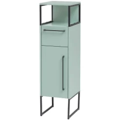 Wohnen Badezimmer Komplett*Badezimmermöbel Kombi in Mint mit Anthrazit - Esdrus (dreiteilig)