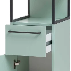 Wohnen Badezimmer Komplett*Badezimmermöbel Kombi in Mint mit Anthrazit - Esdrus (dreiteilig)